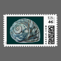 Blue Seashell postage