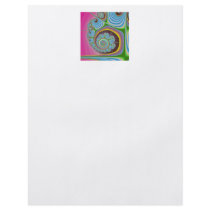 Blue Seashell Spiral Fractal Personalized Flyer