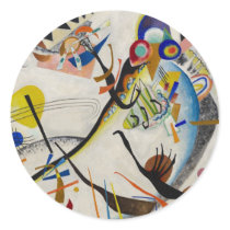 Blue Segment Round Sticker
