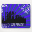 Blue SelfMade Mousepad by SelfMadeDesigns Blue SelfMade Mousepad