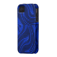 Blue Sequin Effect Phone Cases iPhone 4/4S Covers