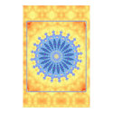 Blue Serenity Mandala Poster posters by Sonia_Jensen Blue Serenity Mandala Poster posters
