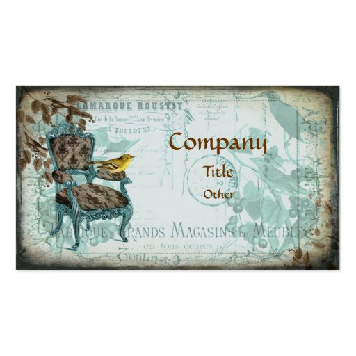 blue shabby chic business card zazzle blue shabby chic business card zazzle