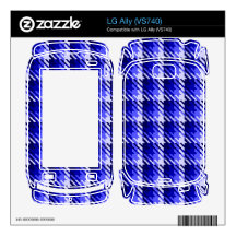 Blue Shadow Check Decals For The LG Ally