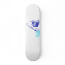 Blue Shark Deck skateboards by JOHNNYIRONIC Blue Shark Deck skateboards
