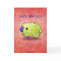 Blue Sheep Greeting Card(customizable)