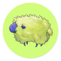 Blue Sheep Small Stickers