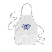 Blue Sheep, <YOUR TEXT> aprons