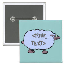 Blue Sheep, <YOUR TEXT> Pins