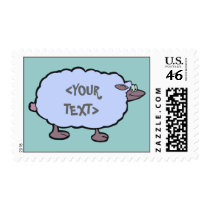 Blue Sheep, <YOUR TEXT> postage