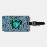 Blue Shell Turtle Luggage Tag