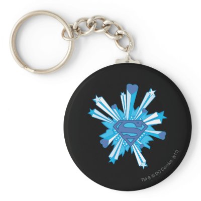 Blue Shield with hearts keychains