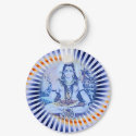 Blue Shiva Keychain