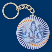Blue Shiva Keychain keychains