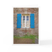 Blue Shutters Greeting Cards