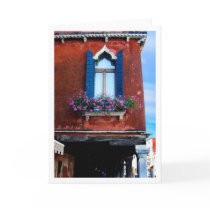 Blue Shutters Murano Card