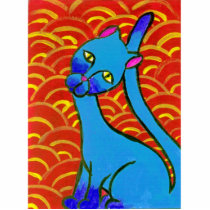 Blue Siamese photo sculptures