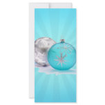 BLUE & SILVER ORNAMENTS by SHARON SHARPE rack cards