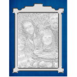 Blue &amp; silver Photo frame Ornament Cut Outs
