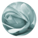 Blue Silver Rose Envelope Wedding Seal Sticker