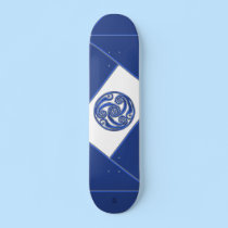 Blue Silver Triskel skateboards