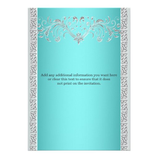 Blue silver wedding anniversary floral cards