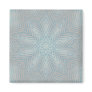 Blue Silver White Kaleidoscope Pattern Magnets