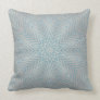Blue Silver White Kaleidoscope Pattern Pillows
