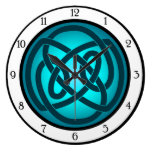 Blue Single Loop Clock