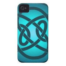Blue Single Loop Knot Case-Mate iPhone 4 Case
