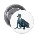 Blue Sitting Dragon Pin
