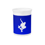 Blue Skateboarding Beverage Pitchers