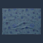 'Blue Sketchy Flowers' Kitchen Towel kitchen towels