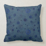 'Blue Sketchy Flowers' Pillow pillows