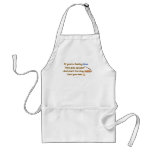 Blue Skew Woodturning Poem Apron