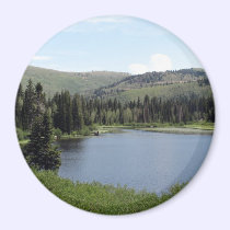 Blue Skies over Silver Lake magnets