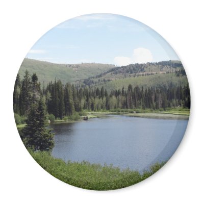 Blue Skies over Silver Lake Magnet by BlueSkiesGallery