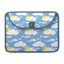 Blue Skies Sunshine Clouds MacBook Pro Sleeve