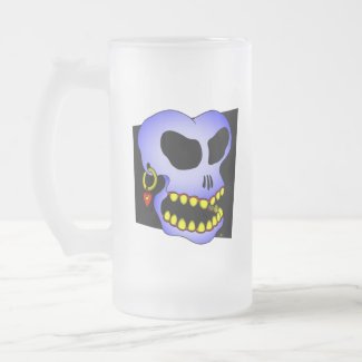 Blue skull-1 mug