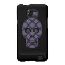 Blue Skull Fractal Pattern Samsung Galaxy S Cover