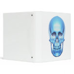 Blue skull ring binder