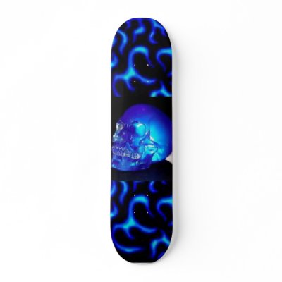 Blue-Skull Skateboard by ImGEEE