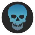 Blue Skull stickers