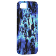 Blue Skulls iPhone 5 Case