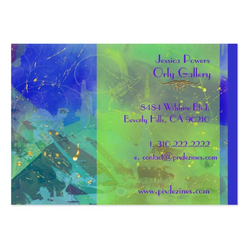 Blue sky, Abstract template Business Cards (back side)