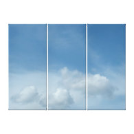 Blue sky and clouds canvas prints
