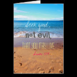 Blue sky and clouds, christian card cards