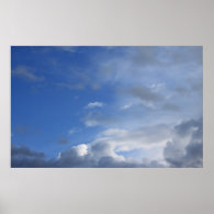 Blue sky and clouds posters
