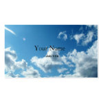 blue sky and cotton white clouds business card blue sky and cotton white clouds business card