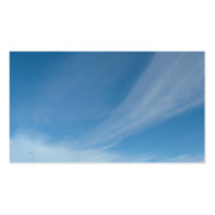 Blue sky and white clouds business card template